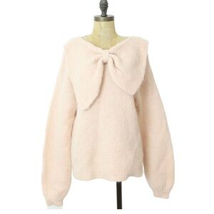 Pink Bow sweater S 🎀 TiMo